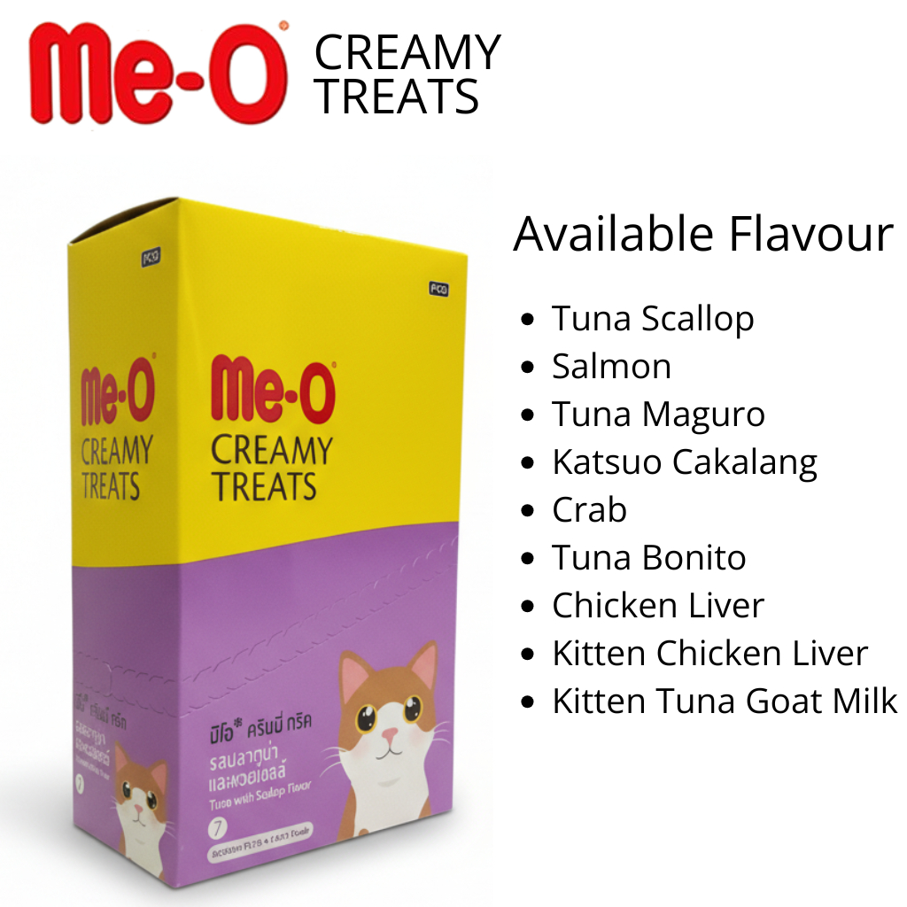 Meo  Creamy Treats Dus Isi 12pcs Snack Kucing Creamy Cat Treat