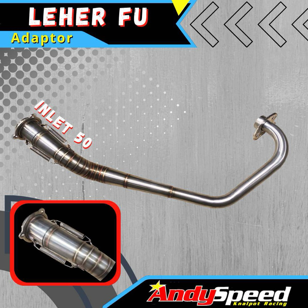 LEHER SATRIA FU STAINLESS + ADAPTOR ANDY SPEED