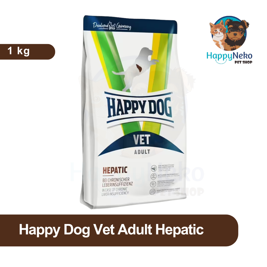 Happy Dog Vet Hepatic 1Kg Dry Food Mengobati Hati