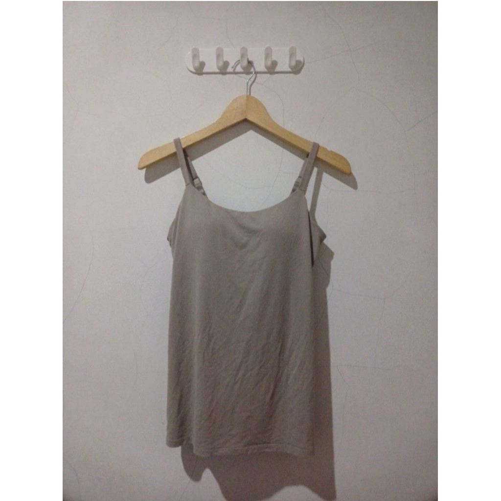 Uniqlo Tank Top Bra Grey size L (adjustable)