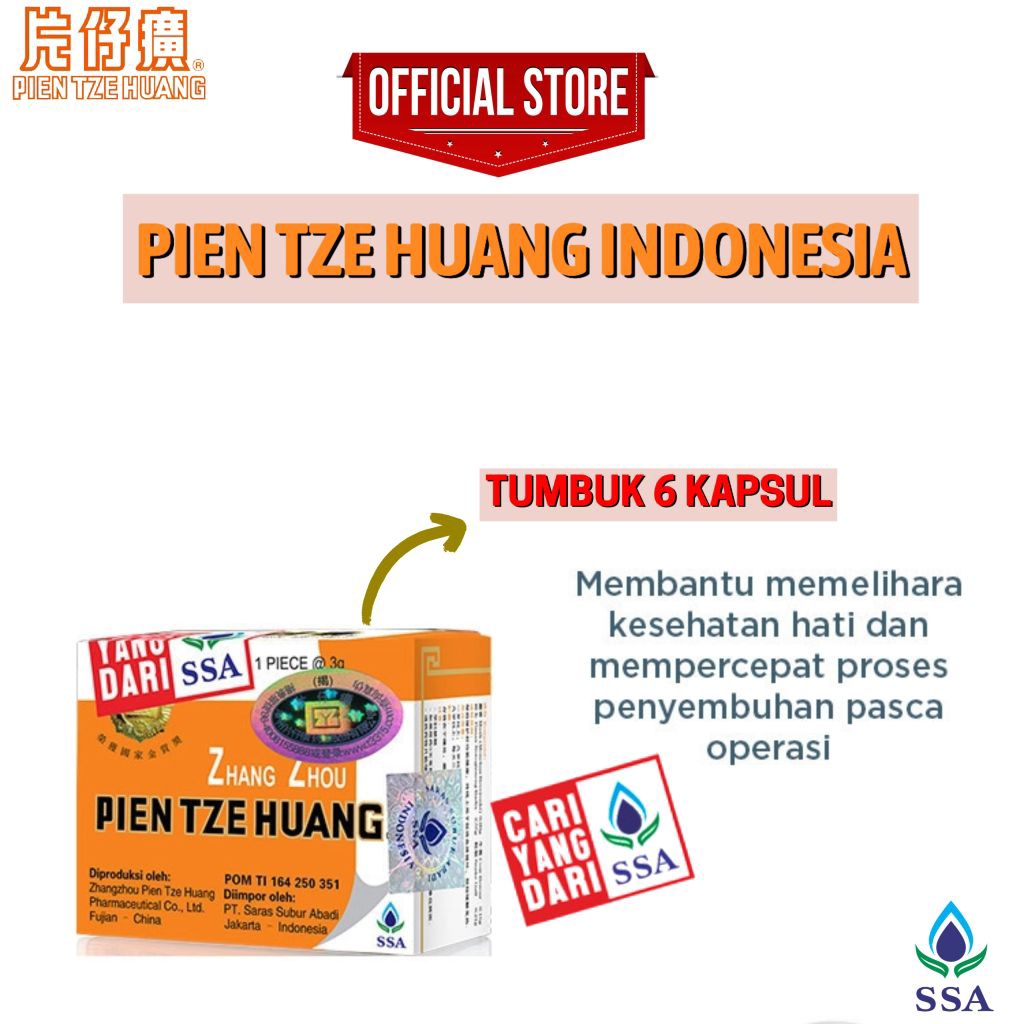 Zhang Zhou PIEN TZE HUANG PT. SARAS SUBUR ABADI & PT. SARAS SUBUR 6 KAPSUL TUMBUK