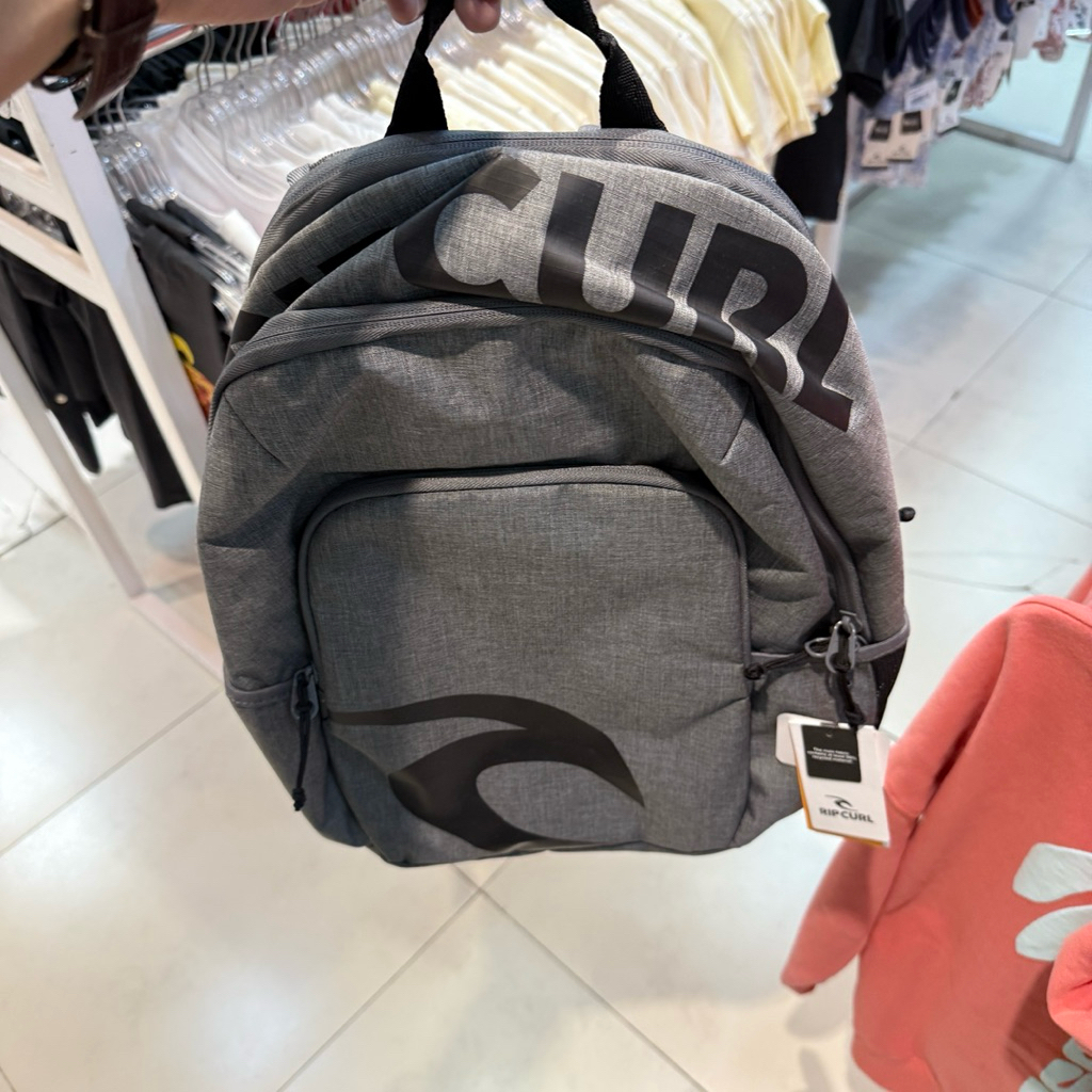 tas pria rip curl original ozone 30liters brand grey marle