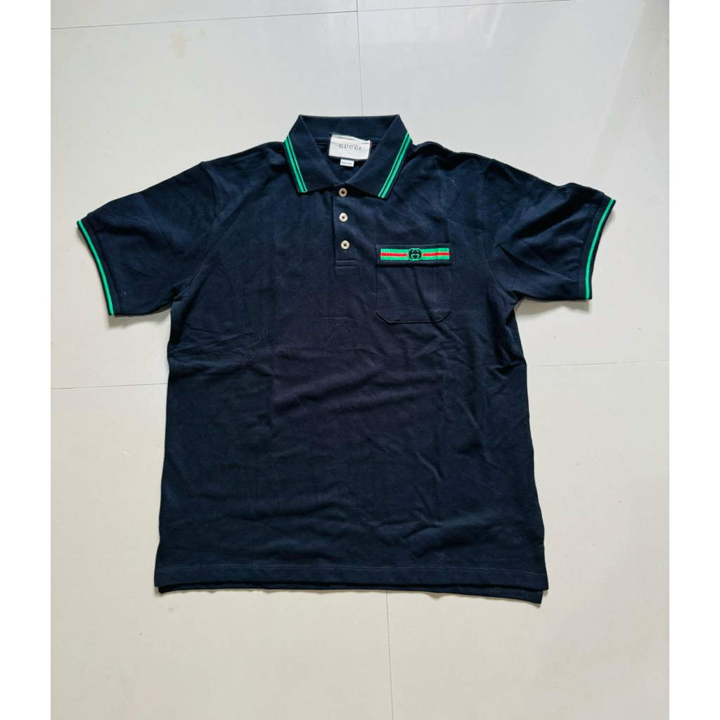 Kaos Kerah Gucci Size S Ke L