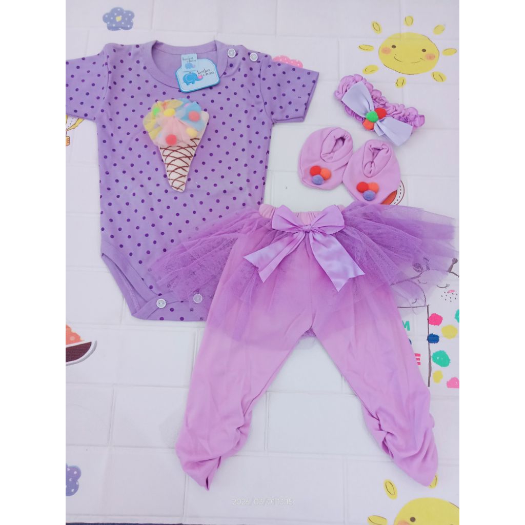BAJU BAYI Perempuan Cewek 2 bulan sampai 8 bulan SETELAN JUMPER set anak Perempuan Akikah pesta Form