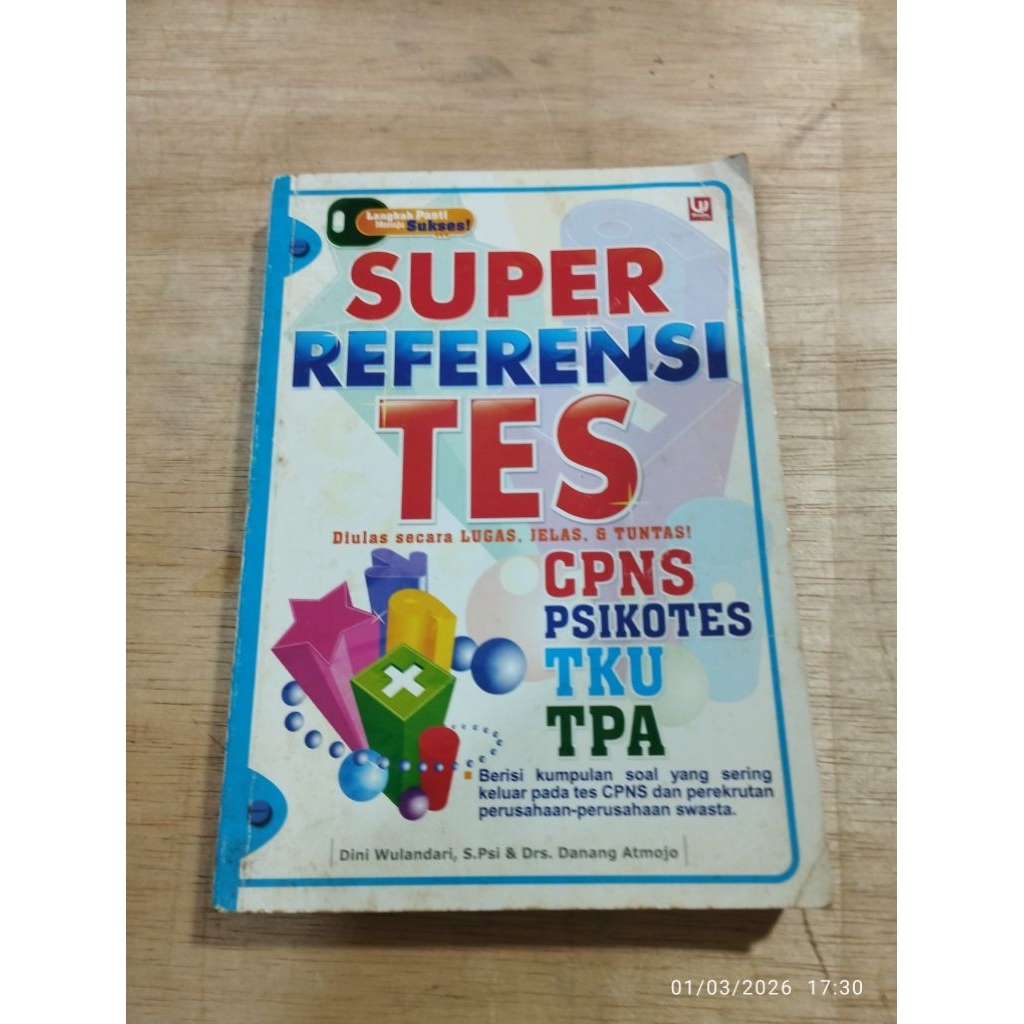 Buku Bekas Original Super Referensi Tes CPNS Psikotes TKU TPA