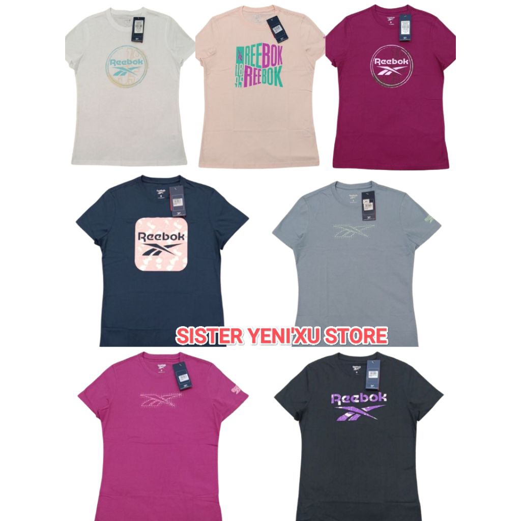Kaos Reebok Women Katun T-Shirt Wanita