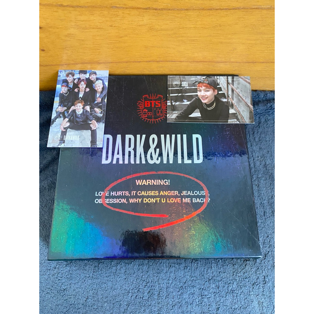 BTS - dark n wild fullet album group n suga pc yoongi photocard