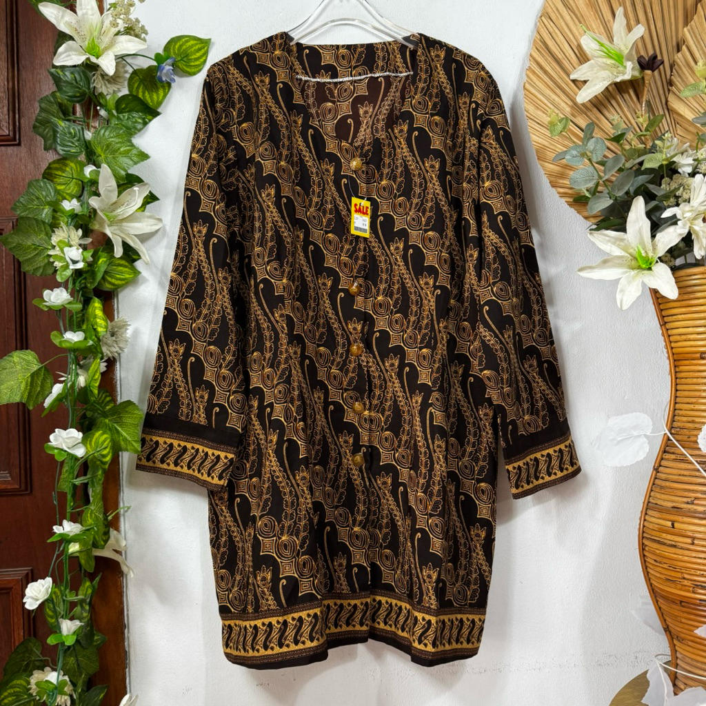 Tunik Batik Hitam Kuning
