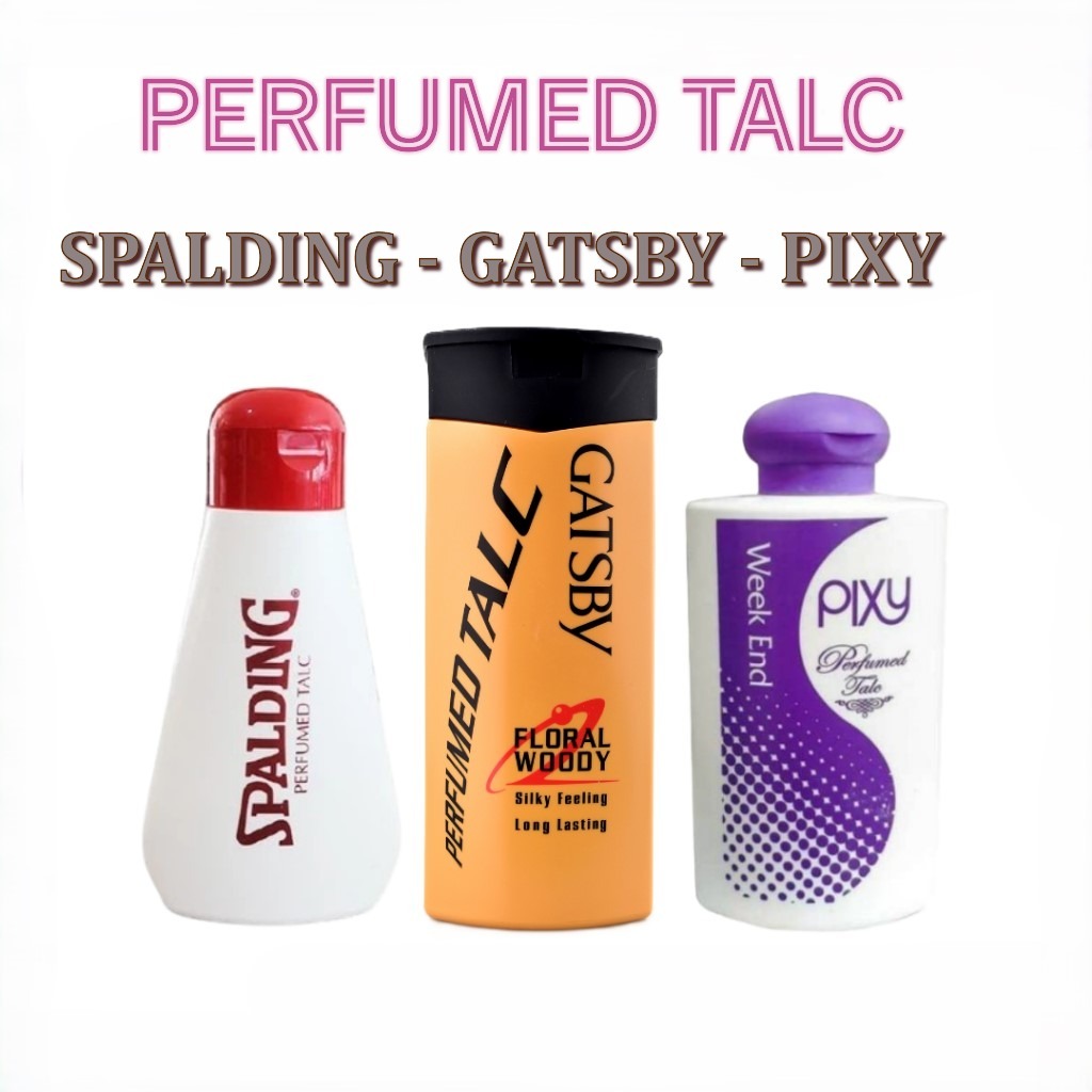SPALDING GATSBY PIXY TALC 90 GR | Bedak Tabur Harum Badan Pria Wanita BK