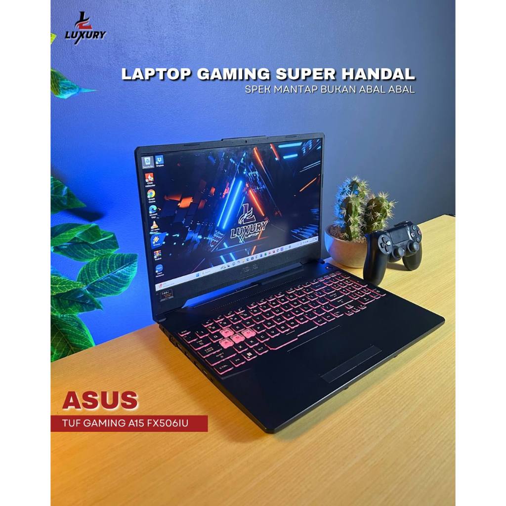 LAPTOP ASUS TUF GAMING A15 FX506IU RYZEN 7 NVIDIA GTX 1660 TI SSD 256GB RAM 8GB 144HZ BACKLIGHT RGB 