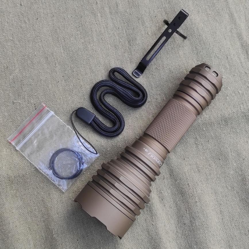 Convoy C8+ Tan/FDE color XPL HI 1100LM Senter tactical LED