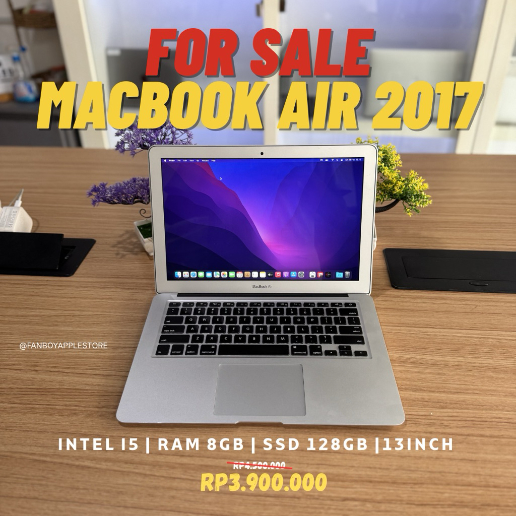 MacBook Air 2017 | Ram 8GB | Ssd 128GB | 13Inch | Second Original