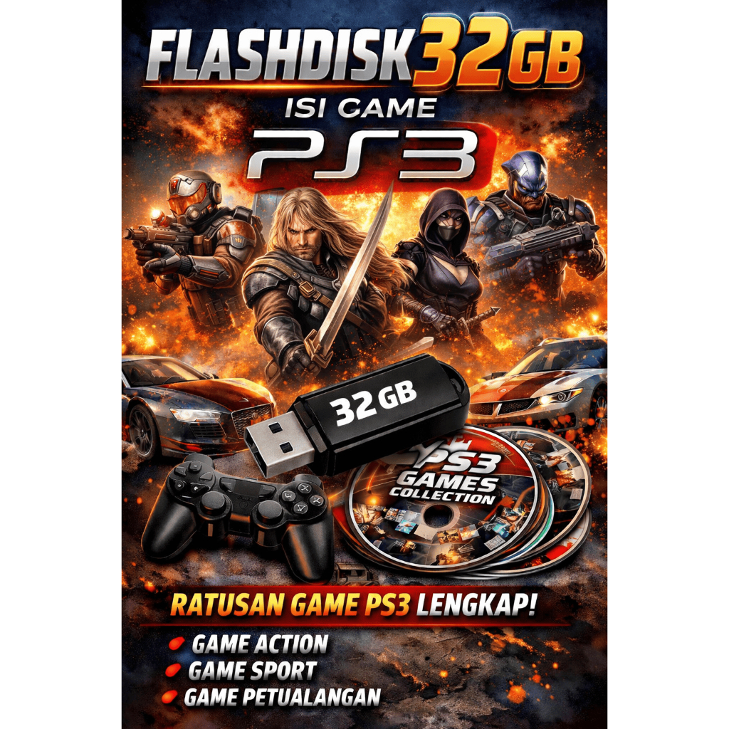 Flashdisk 32 gb isi game PS3