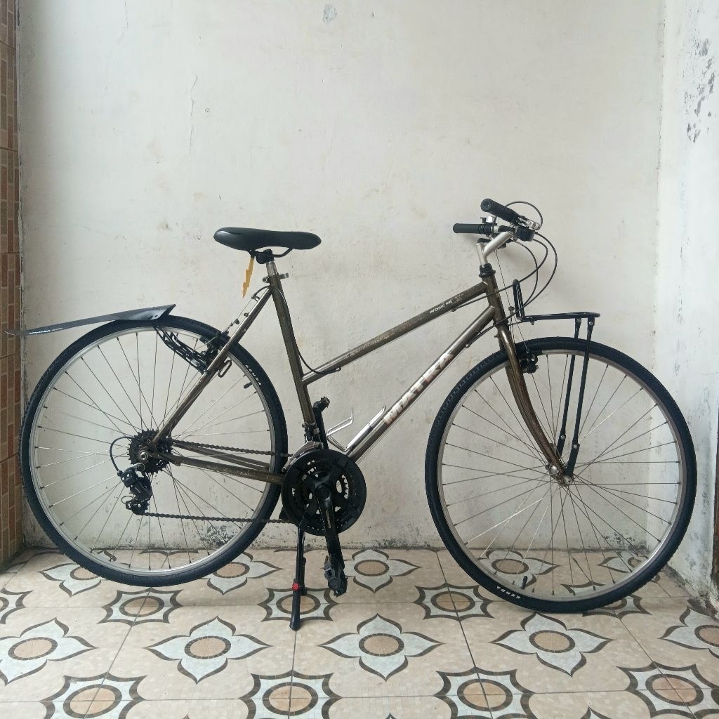 SEPEDA COMMUTER BIKE FEDERAL CYCLE MATRA WONDER CAT VINTAGE MTB BAN 700C JADUL CAT DECAL ORIGINAL TU