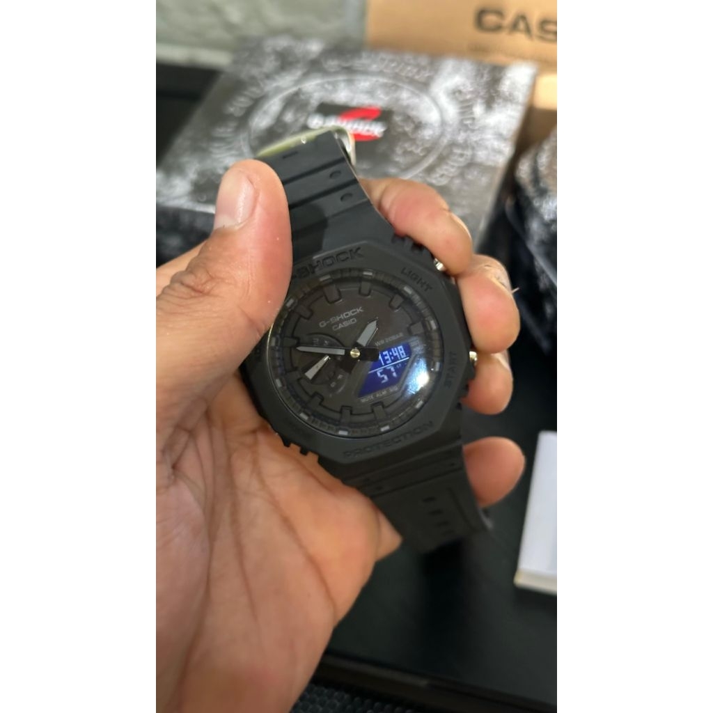 Jam Tangan GA 2100 G. SHOK Limited Edition Auto Light On