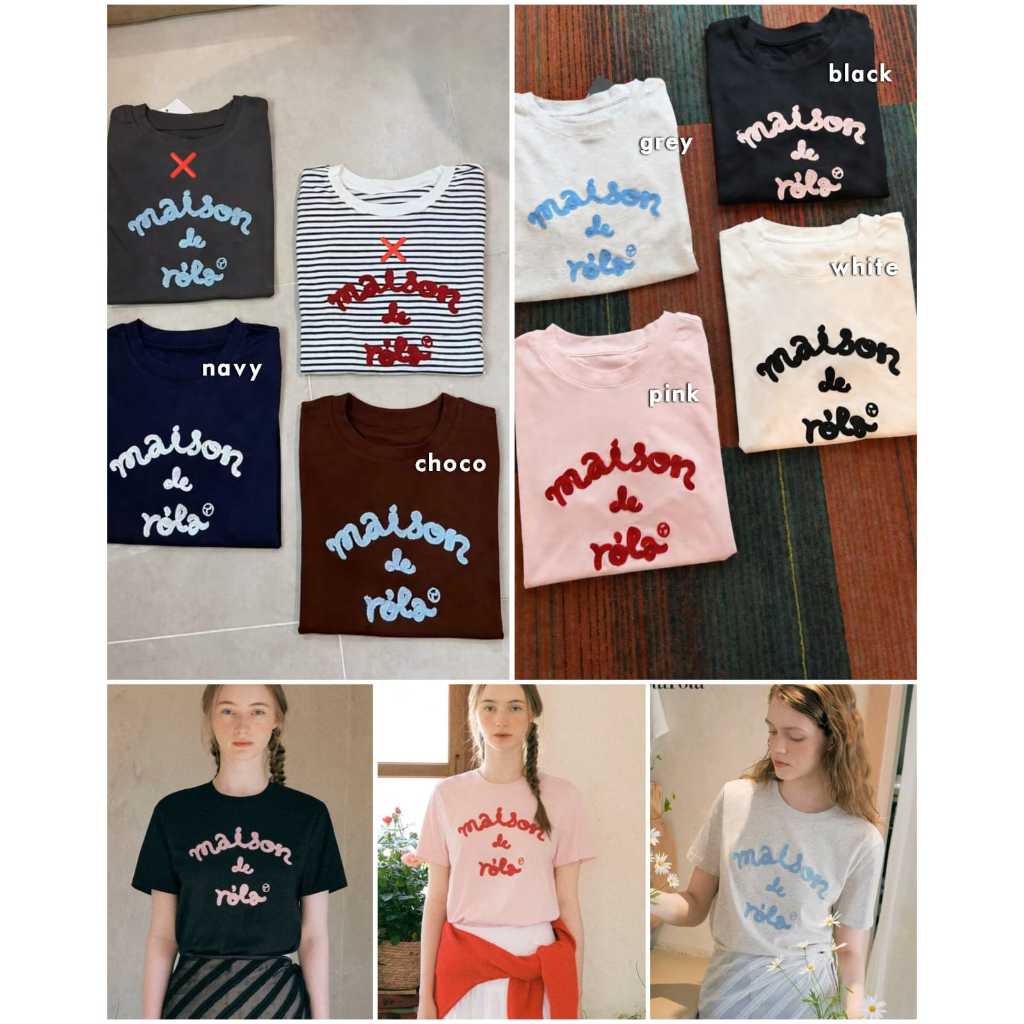 BLIORI F416 TOP MAISON DE ROLA | KAOS WANITA PREMIUM | ATASAN KAOS WANITA