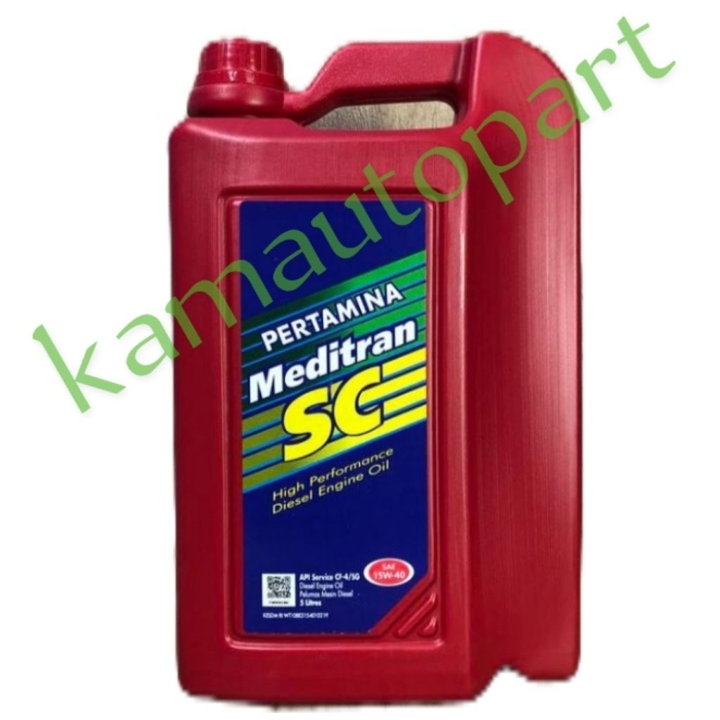 oli Pertamina / oli meditran SC-40 SAE-15W-40 5 Liter / oli mesin diesel meditran