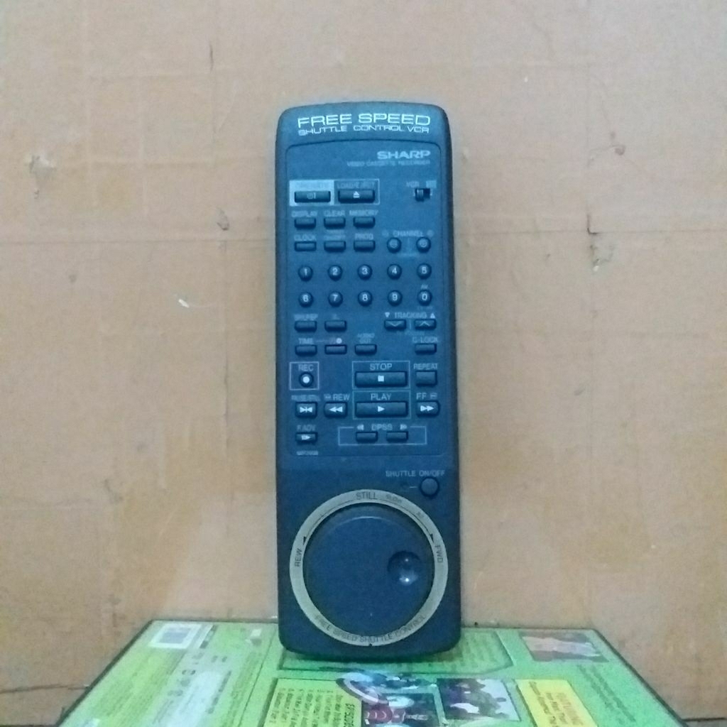 REMOTE VIDEO CASSETTE RECORDER SHARP SERI 0733GE ORIGINAL