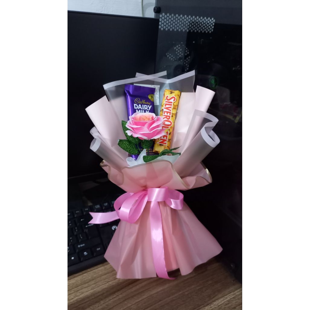 Buket Bunga Coklat Silverqueen & Dairy Milk