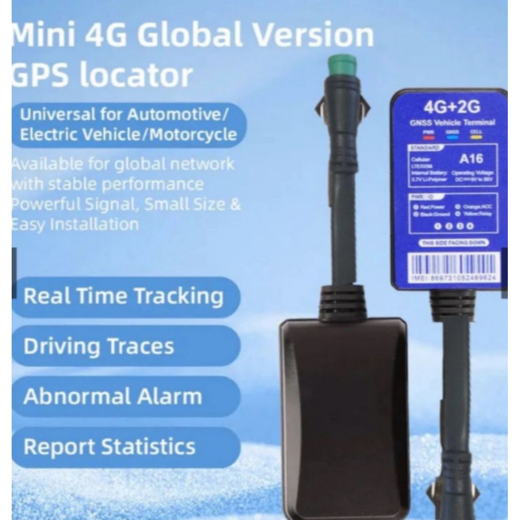 GPS Tracker GX-03 Tahan Air Jaringan 4G+GSI Gps server Indonesia Garansi