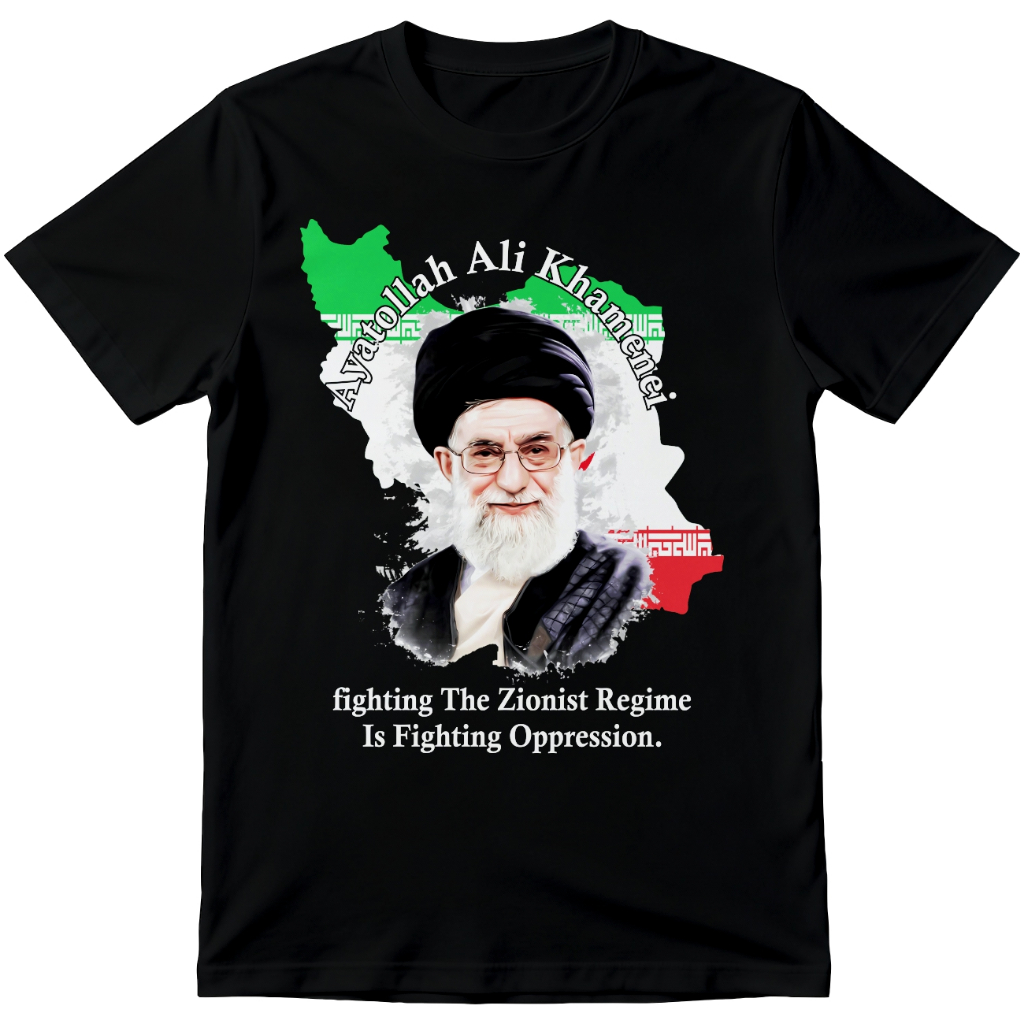 Kaos ALI KHAMENEI || KAOS AYATOLLAH ALI KHAMENEI || Kaos Tshirt IRAN || Cotton Combad 24s 30s