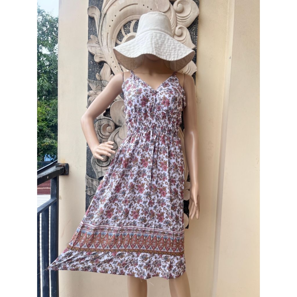 DRESS MOZA GESFER YUKENSI BALI/ MOZA GESFER  PENDEK BUSUI/DRESS MAUDY