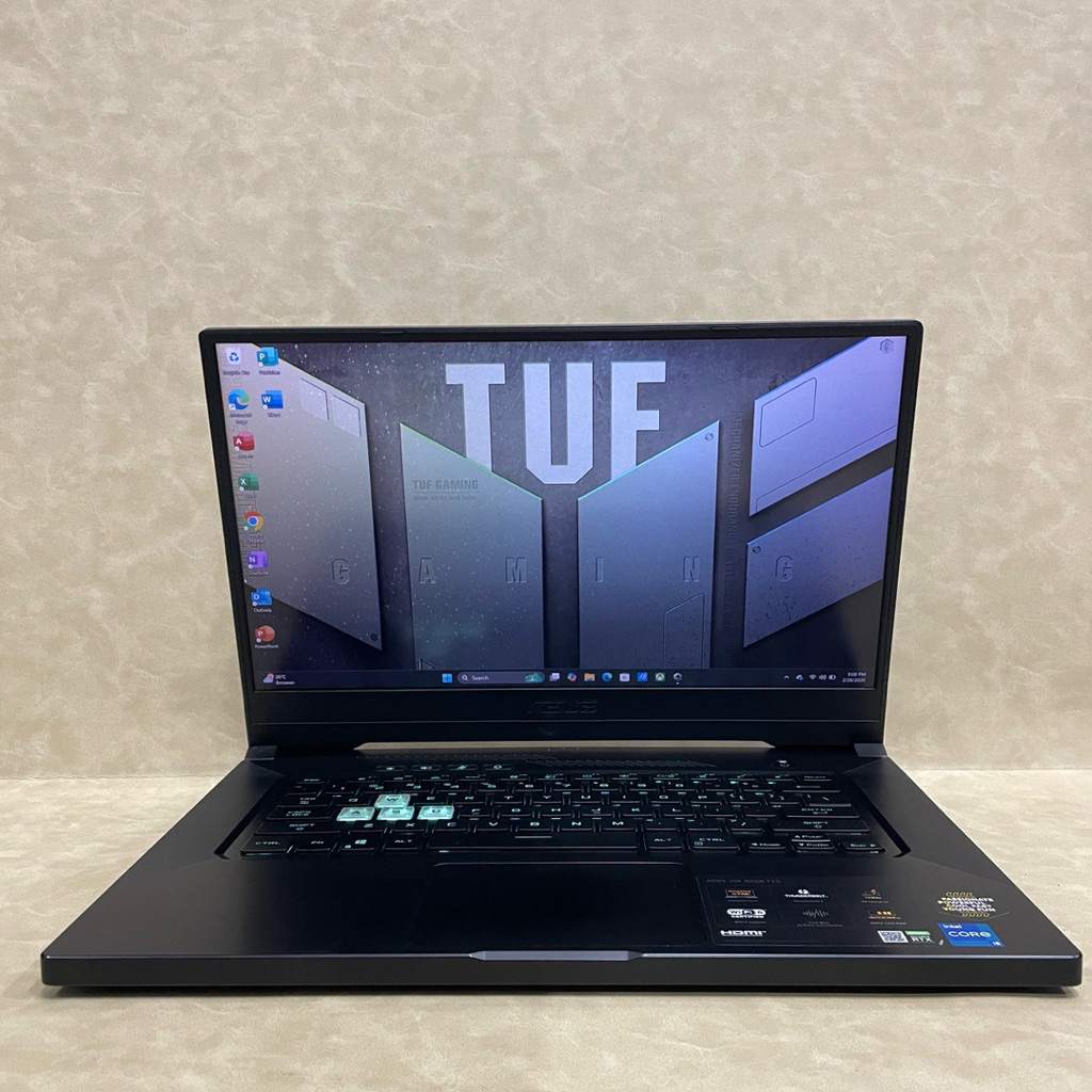 Asus tuf dash F15 FX516PM intel core i5-11300PH RAM 16 GB/SSD 512 GB Nvidia RTX3060 15”FHDIPS Mulus