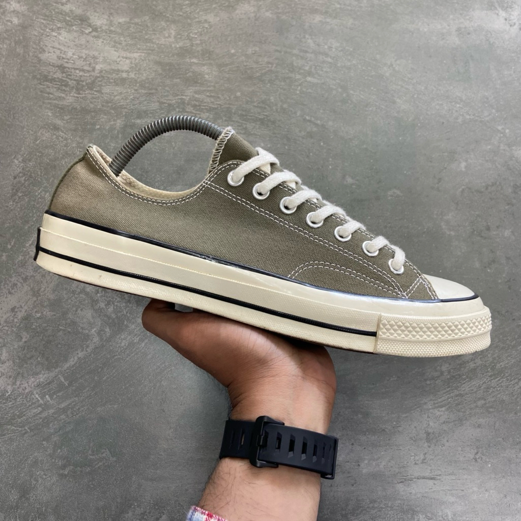[Size 42.5] Rare Converse Chuck Taylor All Star 70S Low OX Green White (162060C) Second Original Kon