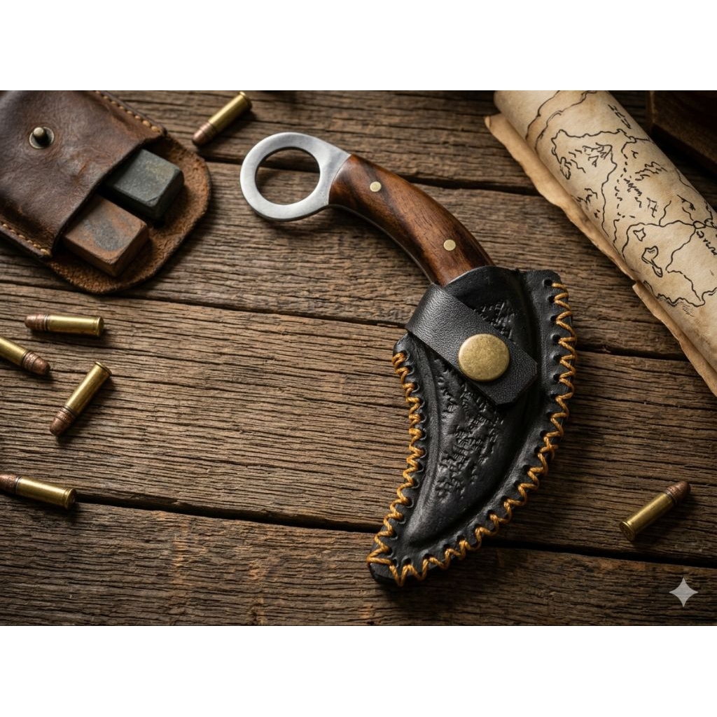 Kerambit Beladiri Permanen N695 Tajam Dua Sisi / Kerambit Minang / Kerambit Original Co