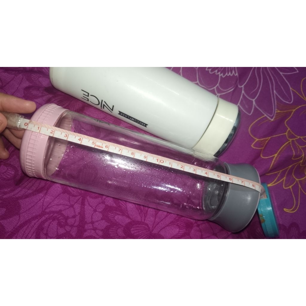 Botol Tumblr kecil Plastik putih pink Botol minum anak