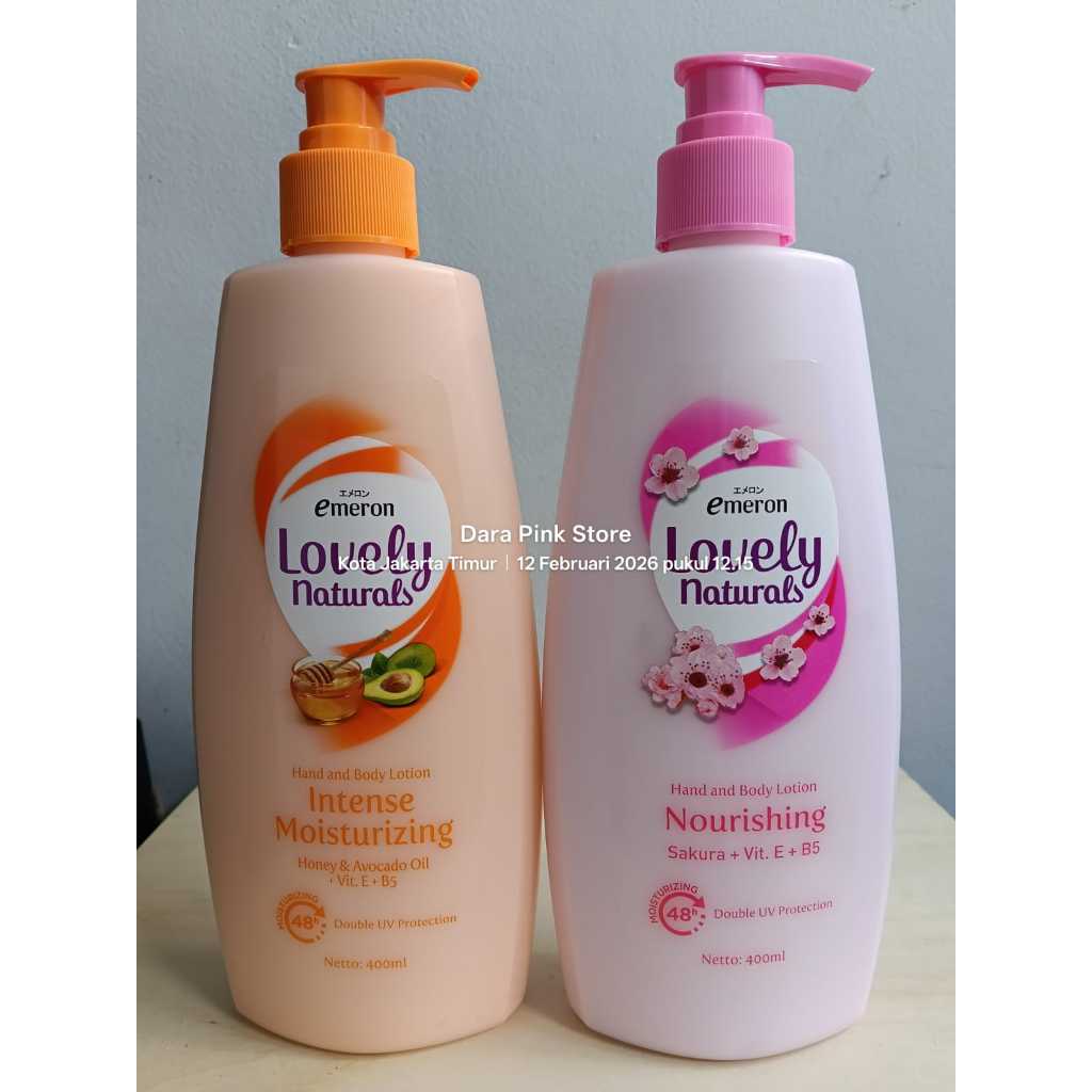 EMERON Hand & Body 400ml / Lotion Emeron / Hand & Body Murah / Emeron Lovely