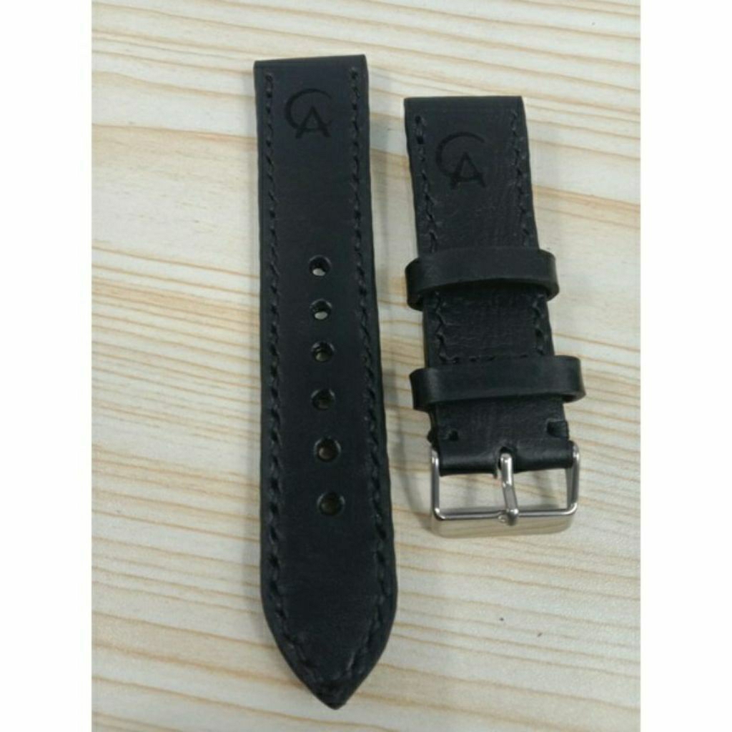 tali jam tangan kulit asli logo AC.