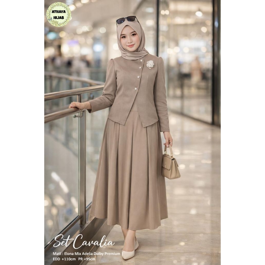 Athaya -Cavalia Setelan Wanita Elona X Adelia Dolby Premium