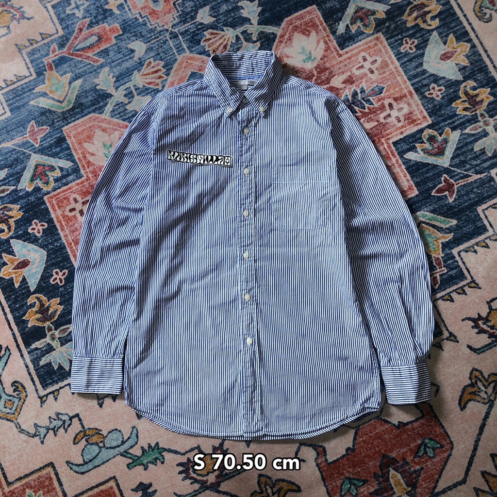 Uniqlo kemeja stripe pria S