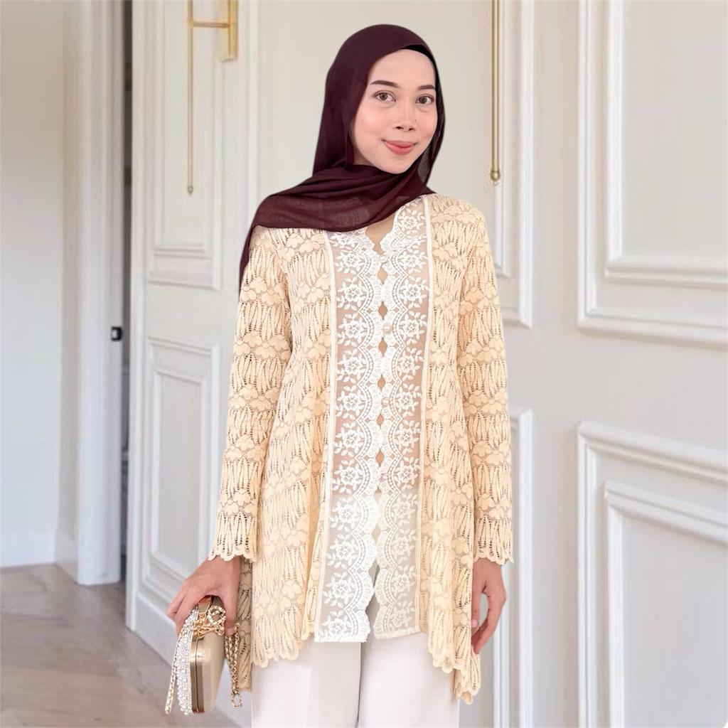 ZOYA TUNIK || LACE TUNIK || BAJU LEBARAN || BLOUSE || BAJU KONDANGAN