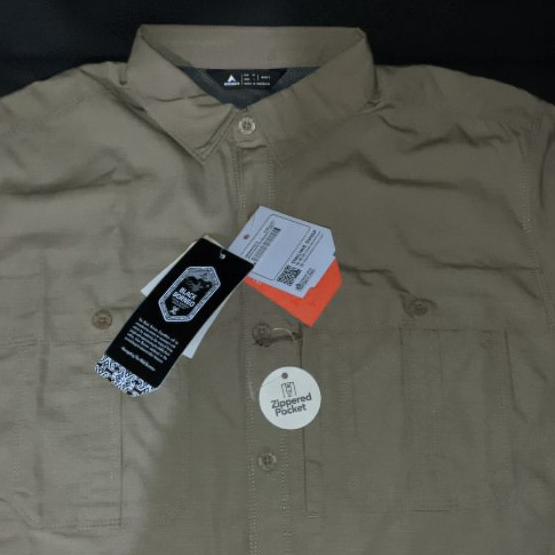 EIGER BLACK BORNEO KEMEJA LENGAN PANJANG OUTDOOR WARNA KHAKI