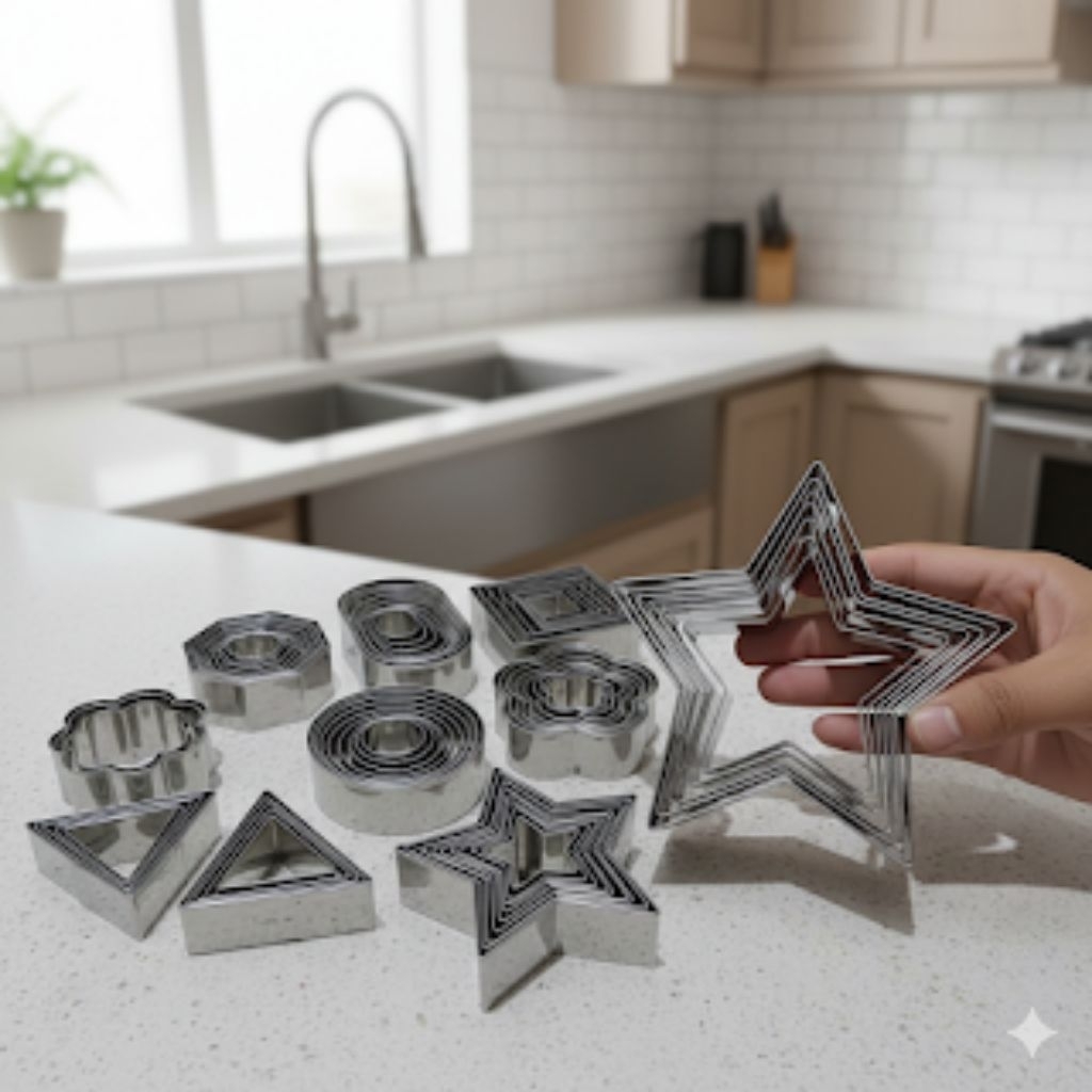 Ring Set Cutter Kue/Cookie Kue/Cetakan Kue/Ring Cutter Set 10/Ring Cutter Stainless Steel