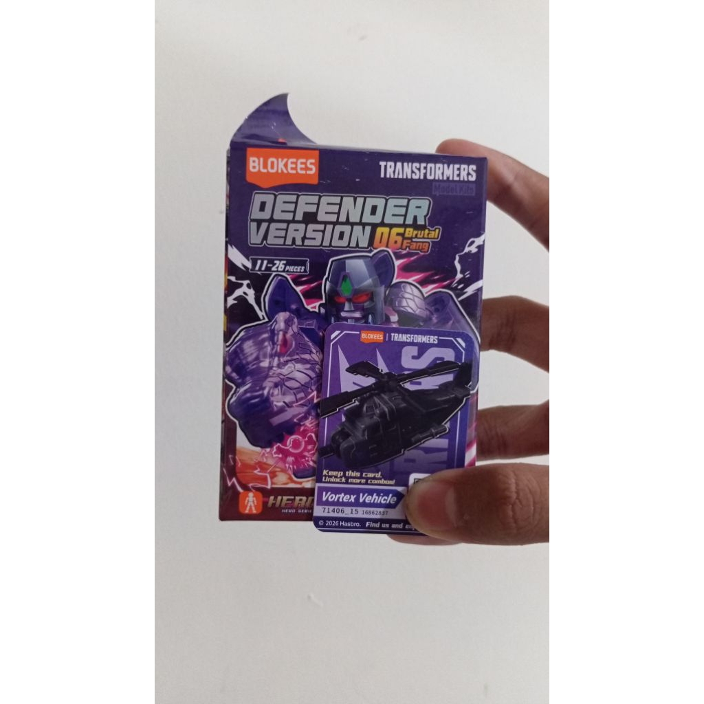 Blokees Transformers Defender 06 Vortex Vehicle(part Bruticus) OFC