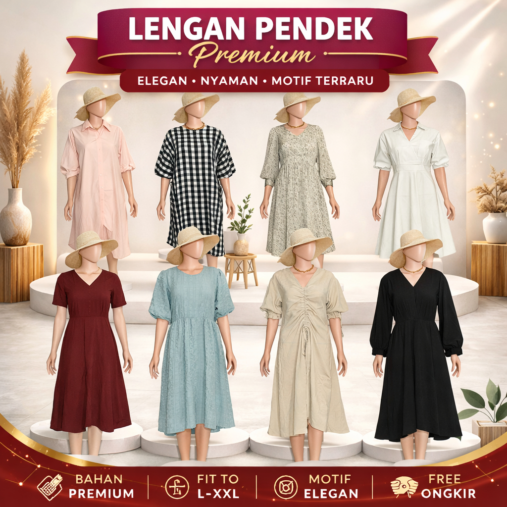 DRESS PREMIUM | TUNIK | DRESS VINTAGE | DRESS KATUN