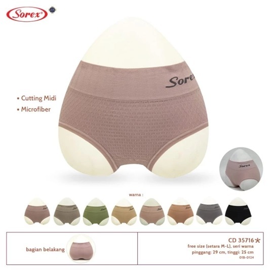 Celana Dalam Wanita Semi Korset Sorex CD Semi Seamless Sorex