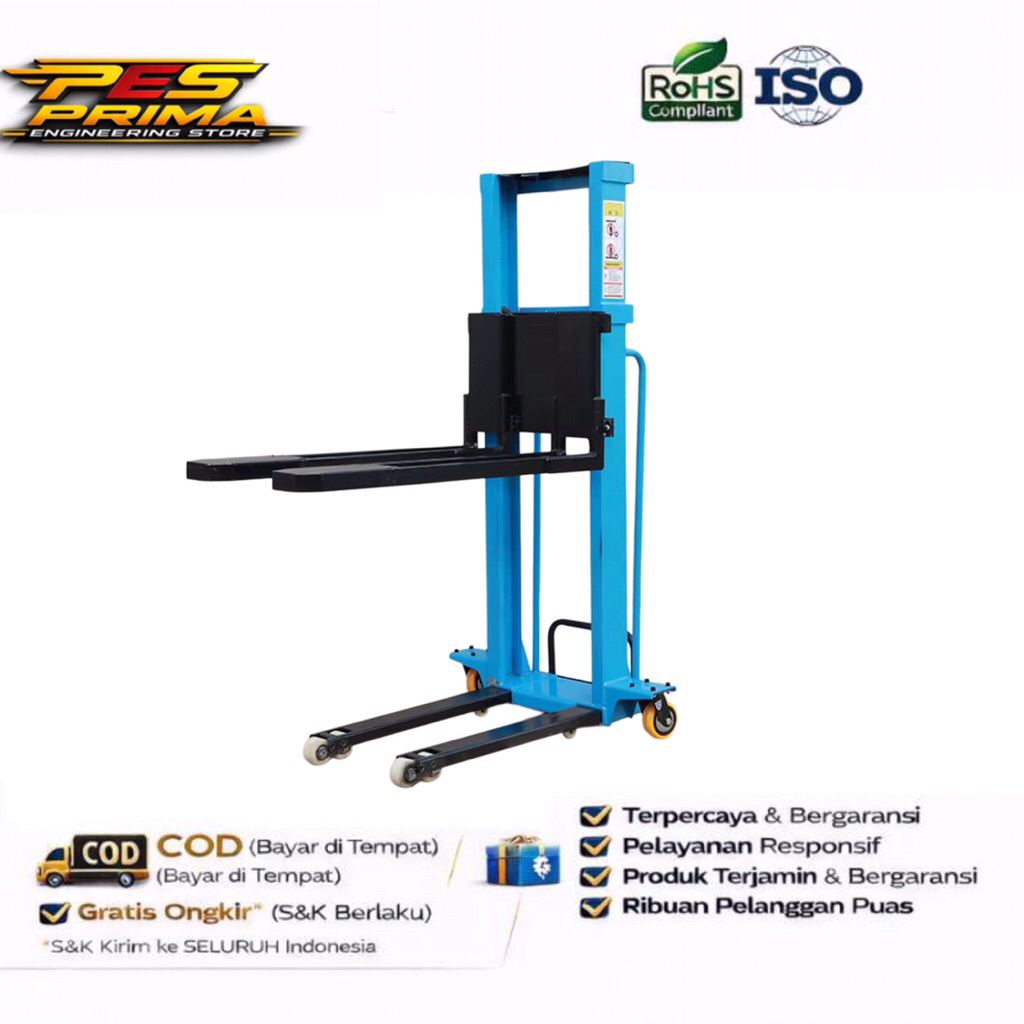 Forklift 1 ton / Forklift elektrik / Hand lift Elektrik / Forklift Portable / Hand Stacker / Hand Li