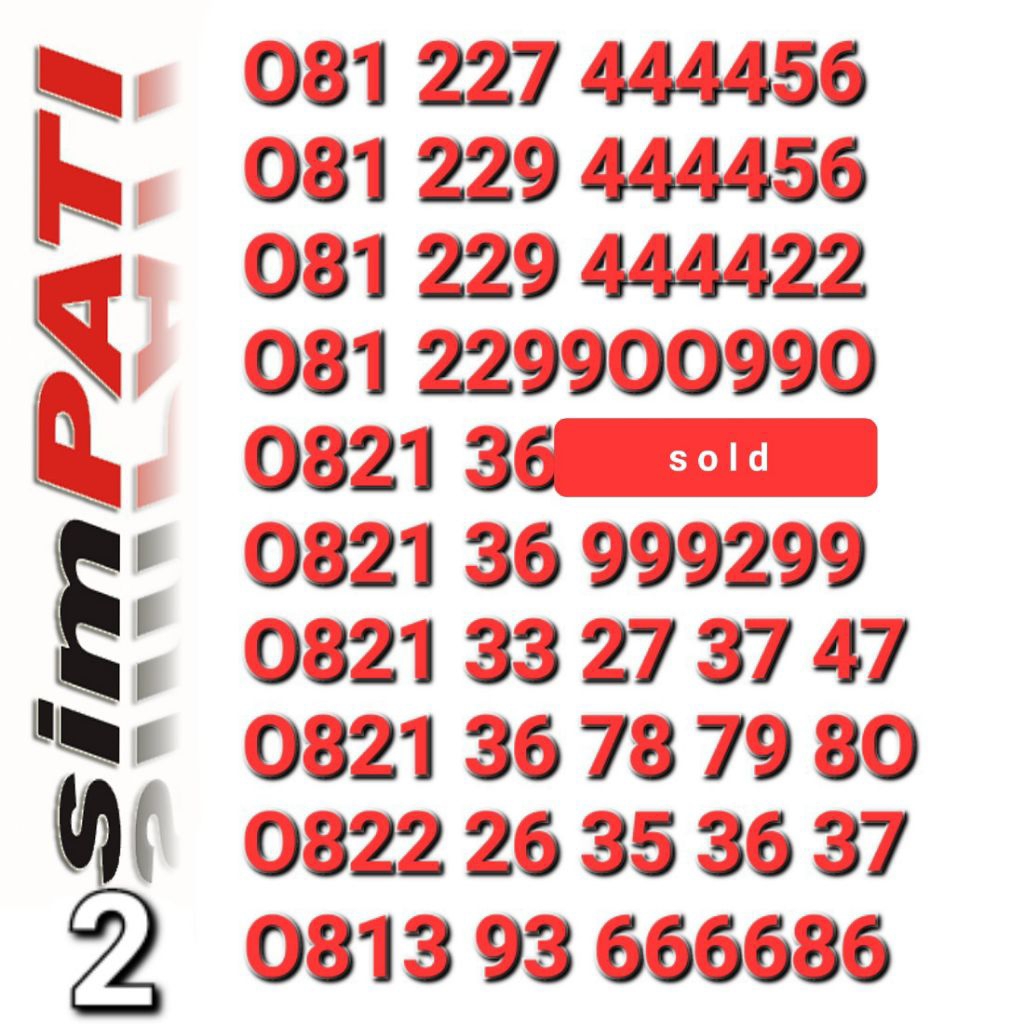 NOMOR CANTIK SIMPATI 4444xx