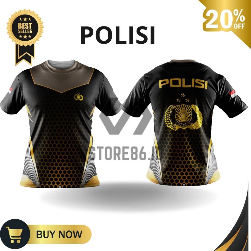 JERSEY POLISI 11 FULLPRINT SUBLIME / KAOS POLISI DRIFIT / JERSEY POLISI  / FULL PRINTING