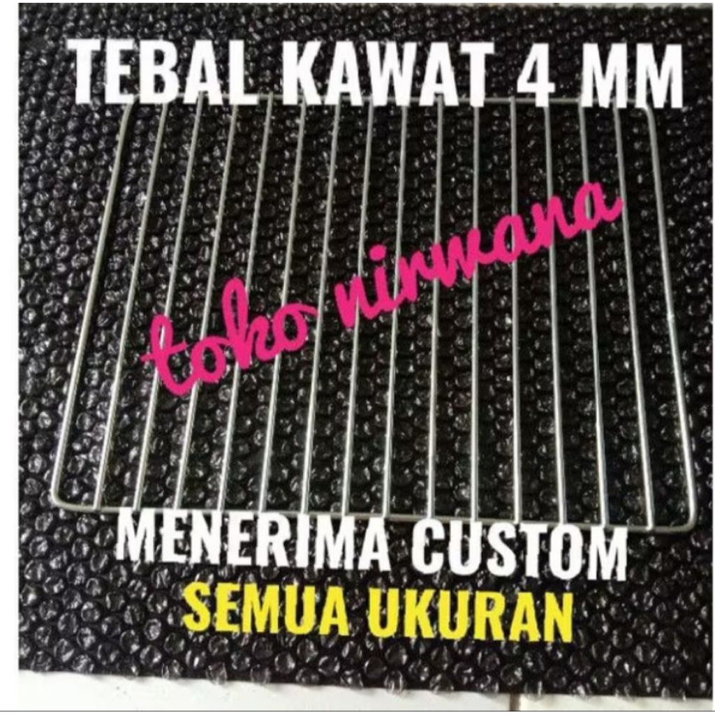 Tray/Rak jari oven Vienta 30 liter listrik ukuran 37,5  x 26,5 cm Berbahan Nikel chroom mengkilat