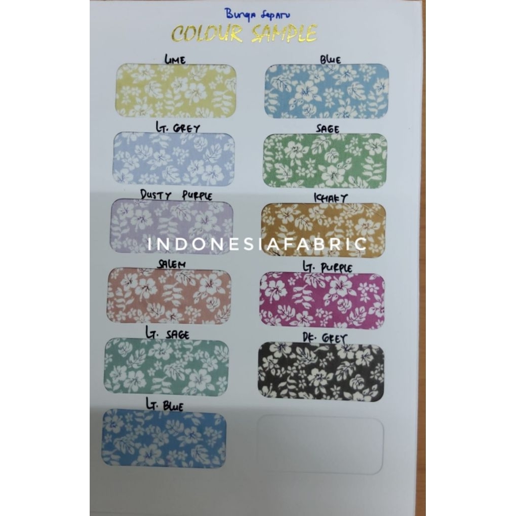 Kain Katun Jepang motif Bunga Sepatu tokai senko japan design ori bahan gamis tunik mukena daster pi