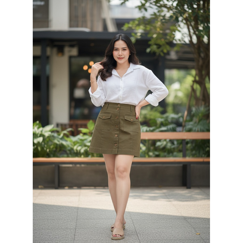 ROK MINI SPAN ARMY PRELOVED