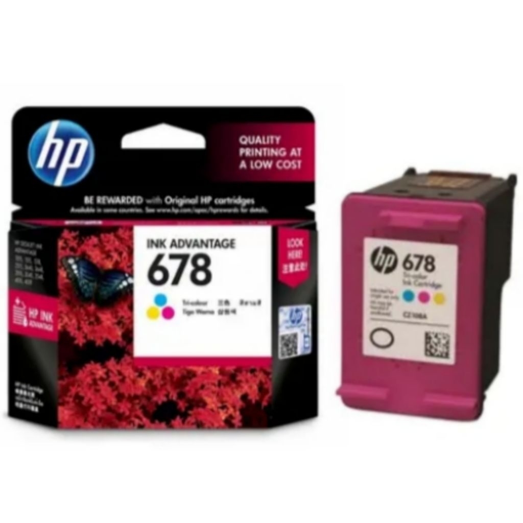 TINTA CARTRIDGE HP 678 COLOR ORIGINAL FOR Printer HP DESKJET INK ADVANTAGE1015, 1515, 1518, 2515, 25