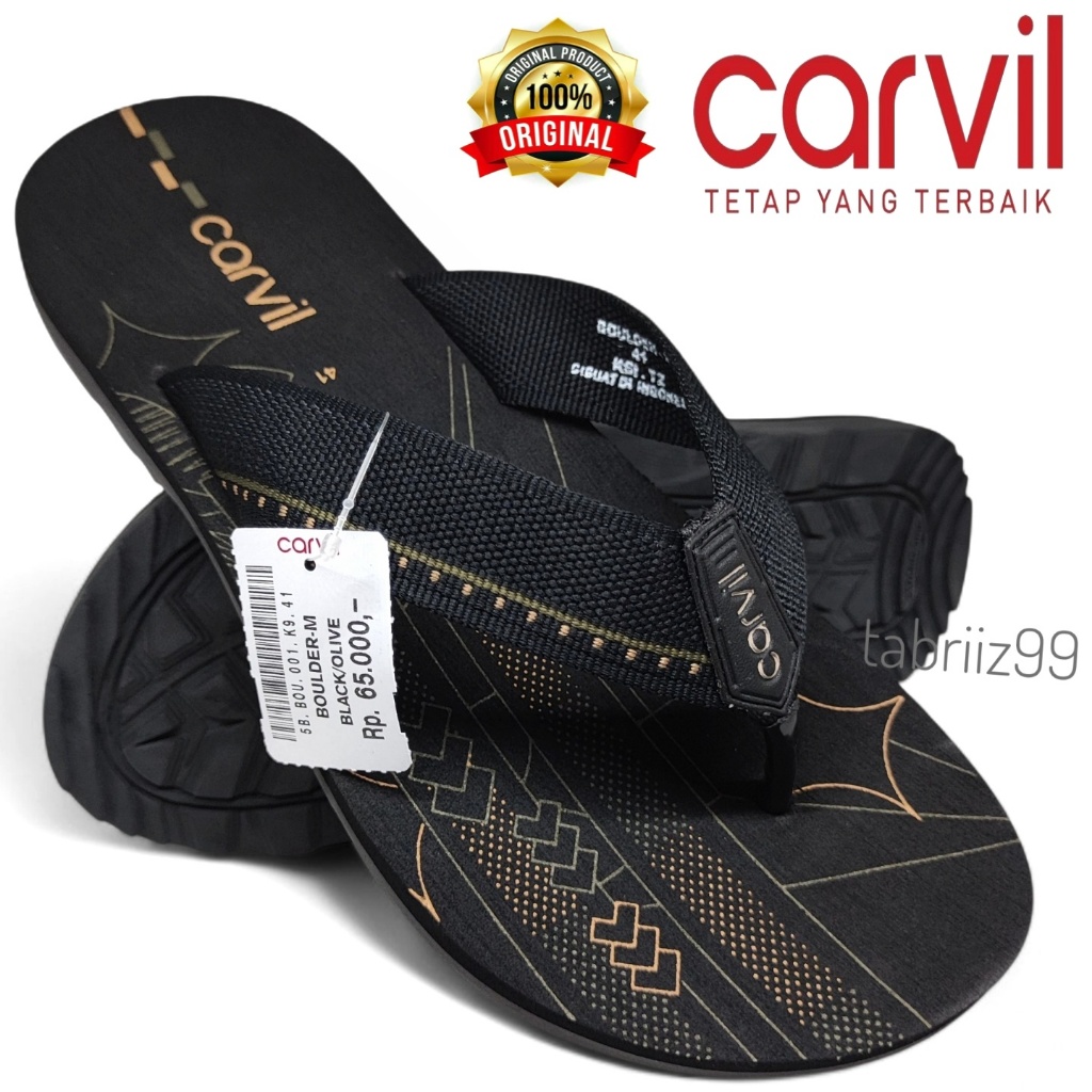 BARU Sandal CARVIL Pria Sendal Carvil Jepit Pria Sandal Sendal Lebaran Pria - 100% ORIGINAL