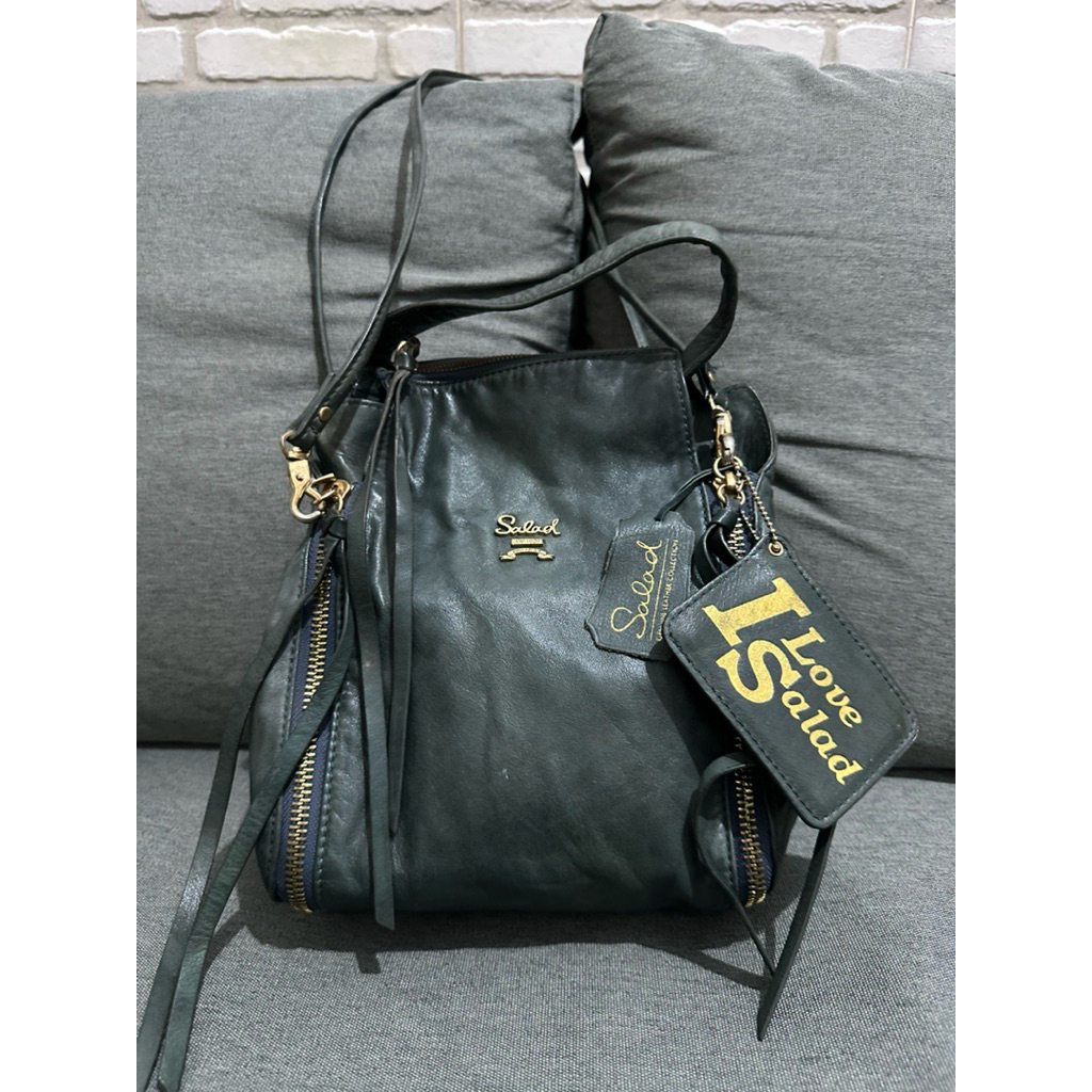 Tas bahu wanita shoulder bag kulit asli Salad