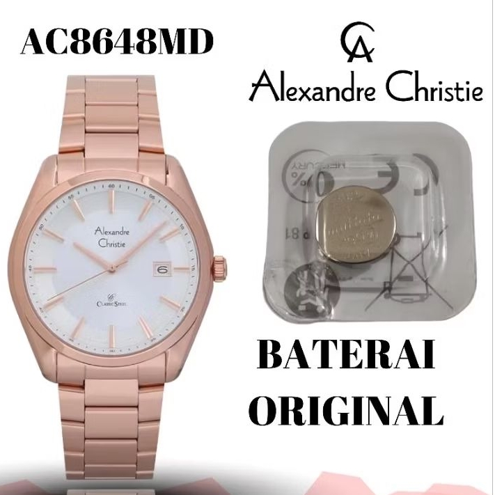 BATERAI JAM ALEXANDRE CHRISTIE ORIGINAL AC8648MD